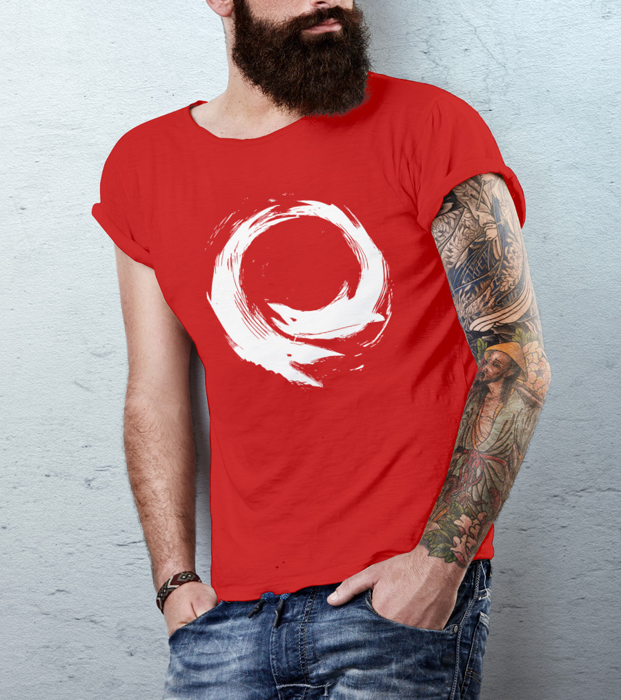 SharX Zen Enso Circle Brushstroke T-Shirt