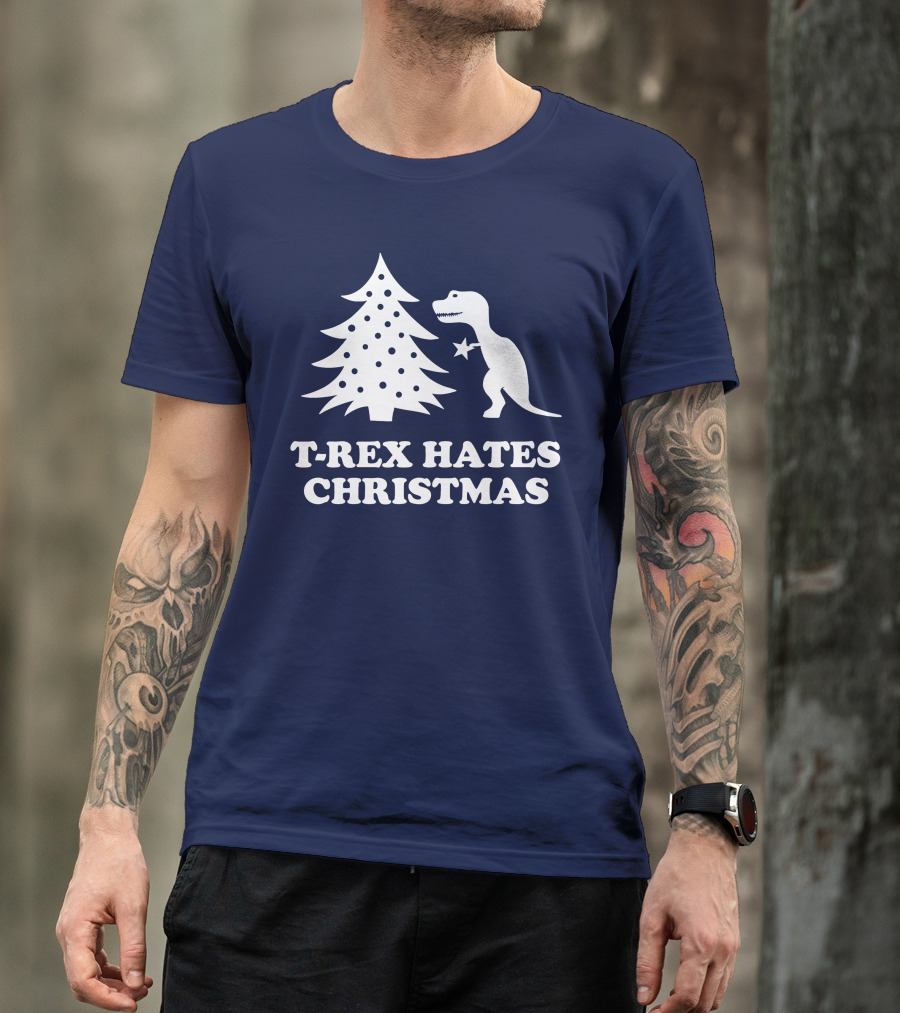 T-Rex Hates Christmas T-Shirt