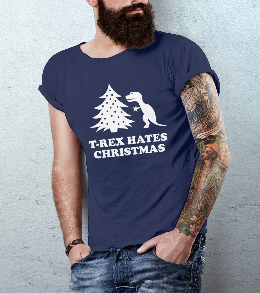 T-Rex Hates Christmas T-Shirt