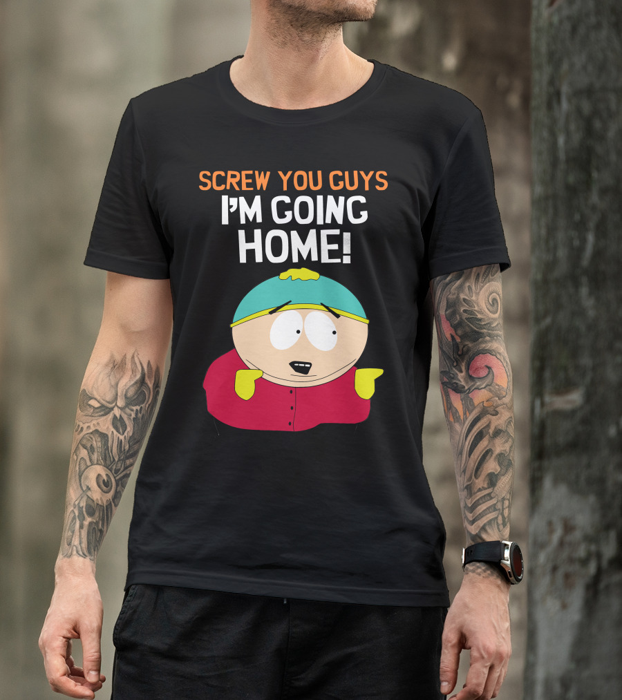Screw You Guys I'm Going Home South Park Character T-Shirt