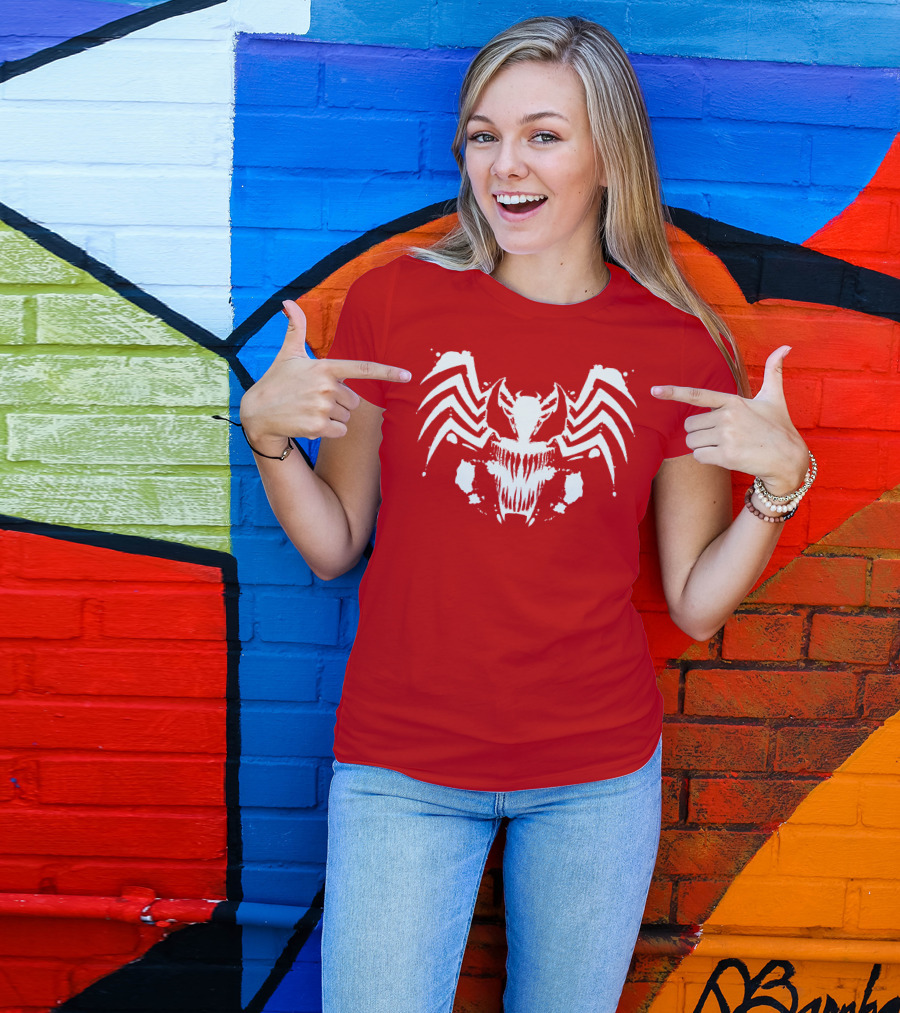 Venom Symbiote Rorschach Style Mask T-Shirt