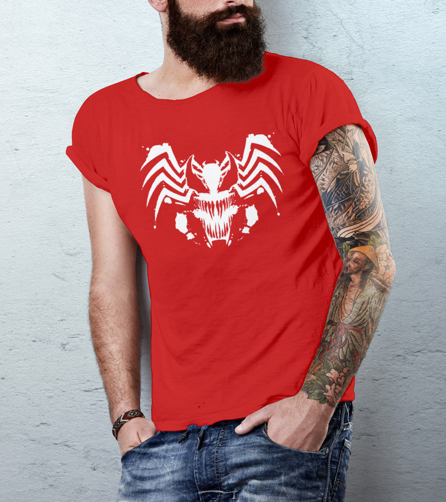 Venom Symbiote Rorschach Style Mask T-Shirt