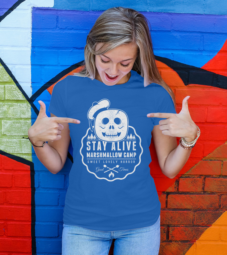 Stay Alive Marshmallow Camp Sweet Lovely Horror Good Times T-Shirt
