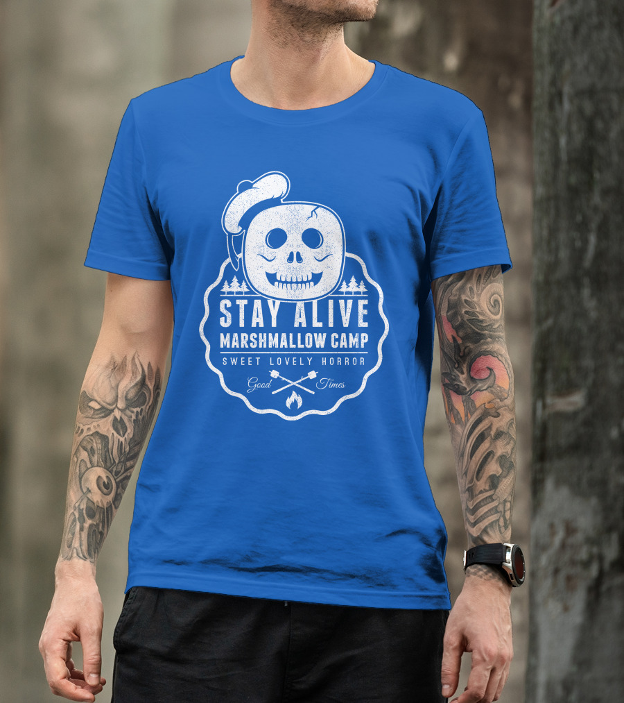 Stay Alive Marshmallow Camp Sweet Lovely Horror Good Times T-Shirt