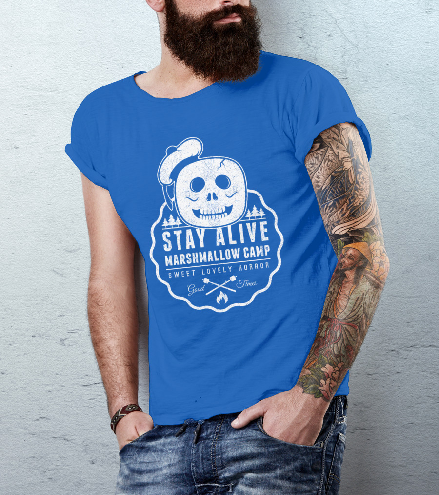 Stay Alive Marshmallow Camp Sweet Lovely Horror Good Times T-Shirt
