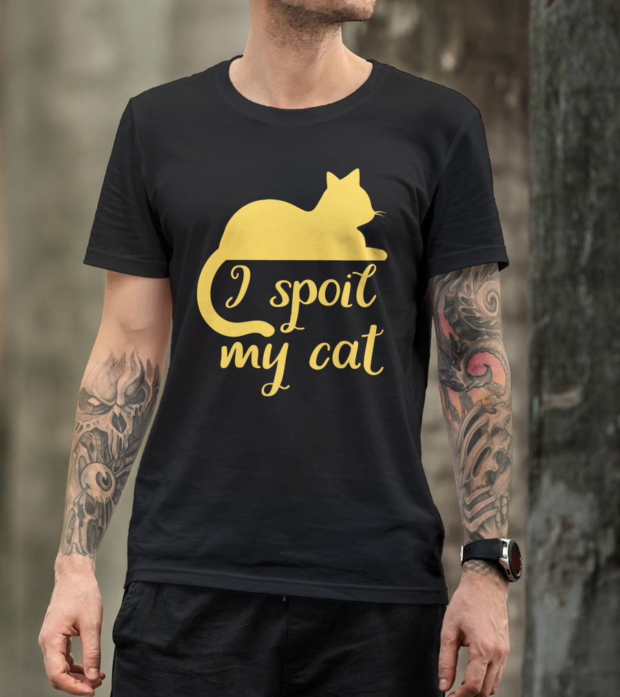 I Spoil My Cat With Yellow Cat T-Shirt