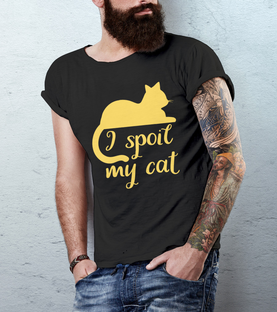 I Spoil My Cat With Yellow Cat T-Shirt