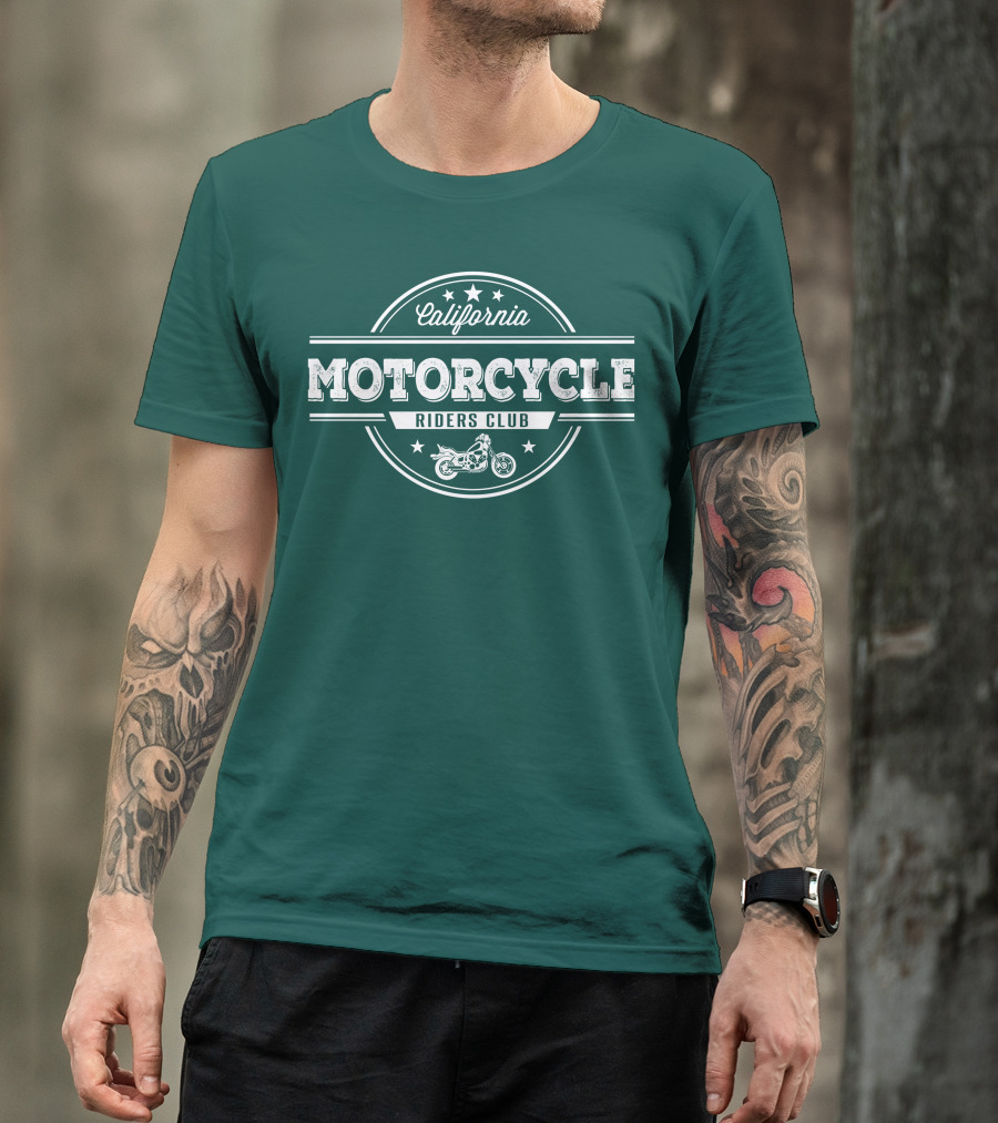 California Motorcycle Riders Club Retro Emblem T-Shirt