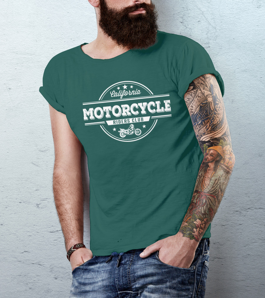 California Motorcycle Riders Club Retro Emblem T-Shirt