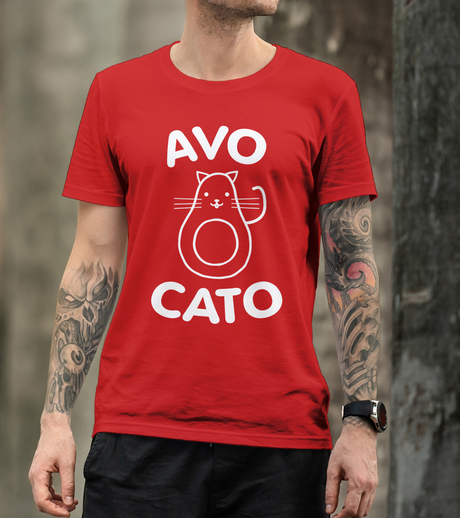 AVO CATO Cat Avocado Pun T-Shirt
