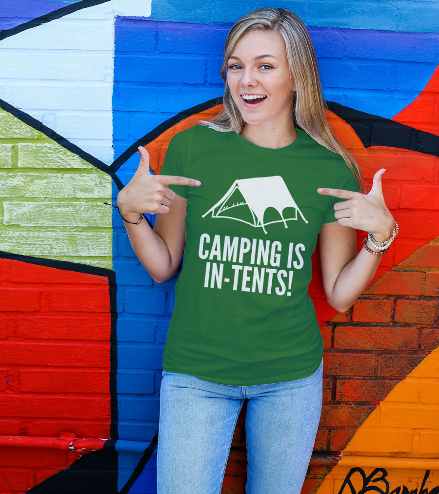 Camping Is In-Tents Camping Tent Image T-Shirt