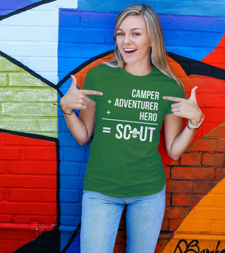 Camper Adventurer Hero Scout Fleur-de-Lis T-Shirt