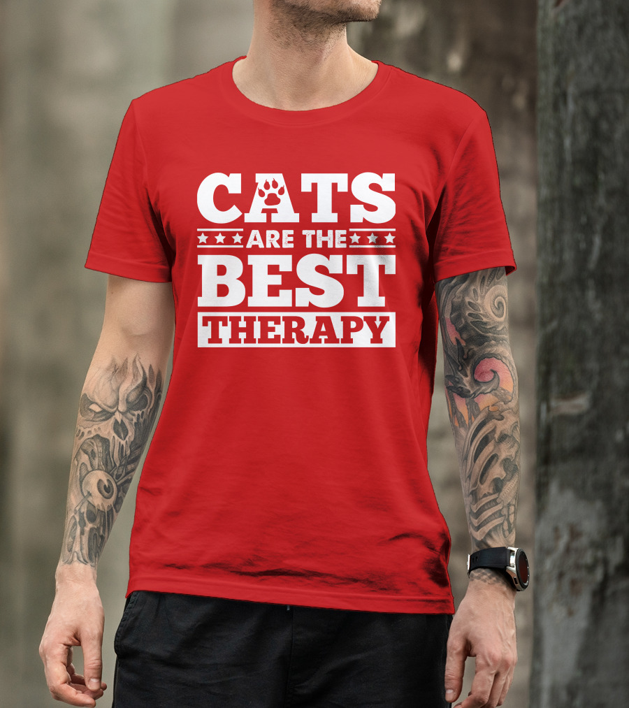 CATS ARE THE BEST THERAPY T-Shirt
