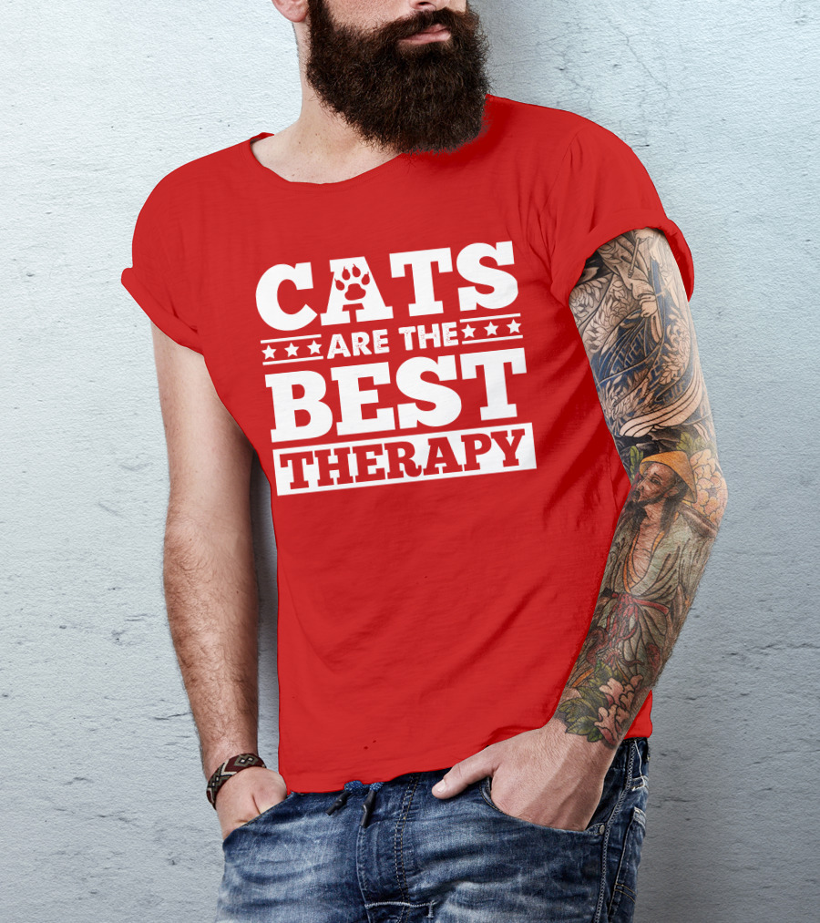 CATS ARE THE BEST THERAPY T-Shirt