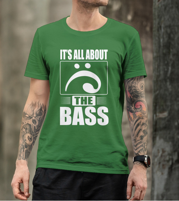 It's All About The Bass Clef Symbol Music Note T-Shirt