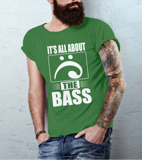 It's All About The Bass Clef Symbol Music Note T-Shirt