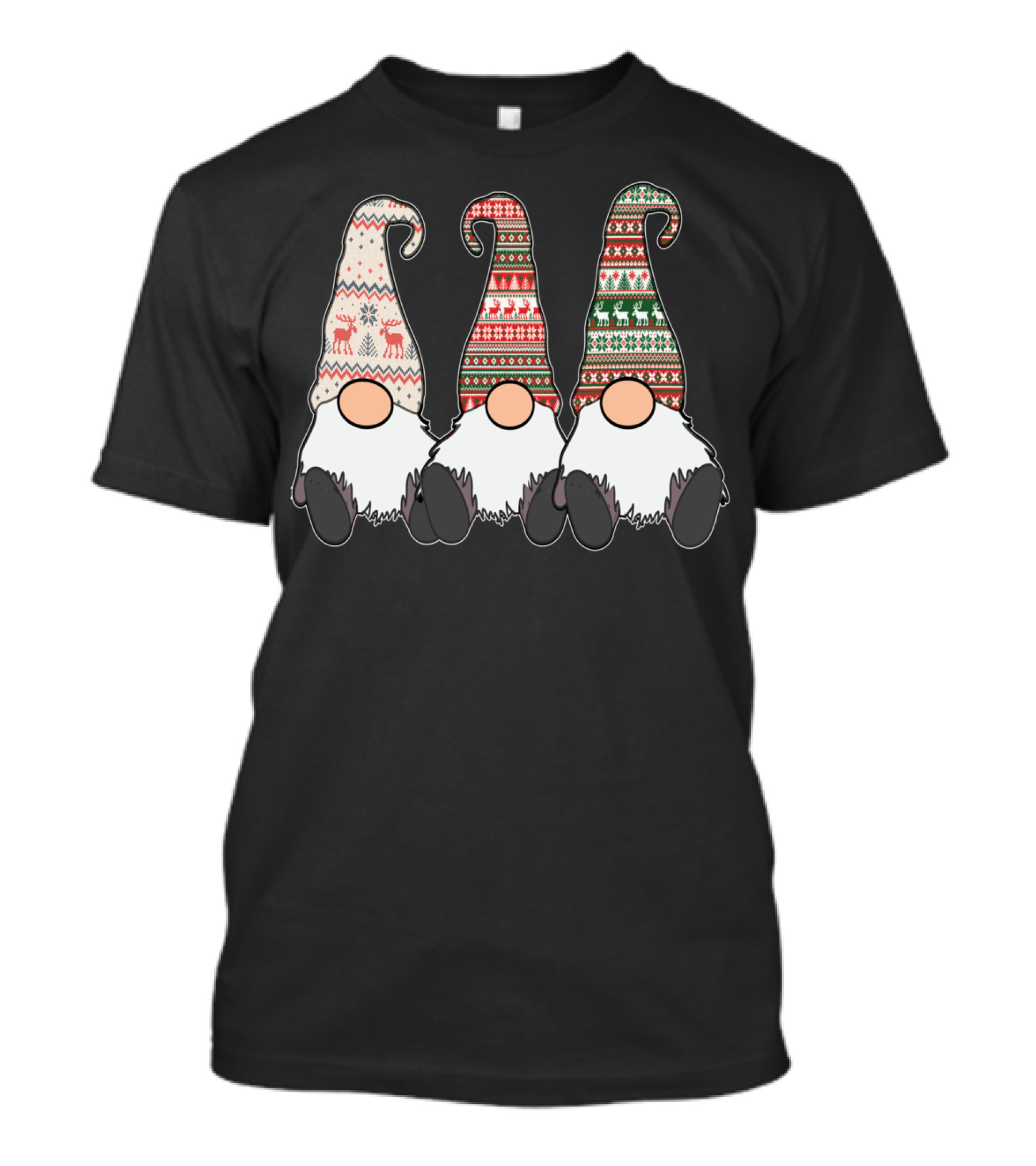 3 Nordic Gnomes Winter Christmas Swedish Tomte Scandinavian T-Shirt