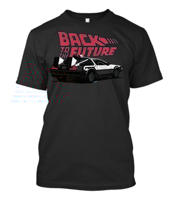 Back To The Future Delorean Car Retro Movie T-Shirt