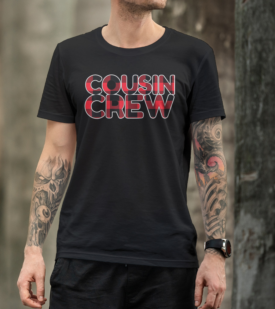 Cousin Crew Red Buffalo Plaid T-Shirt