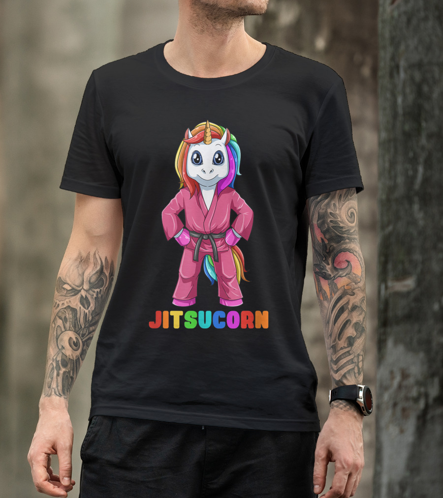 Jitsucorn Cute Unicorn Brazilian Jiujitsu Bjj T-Shirt