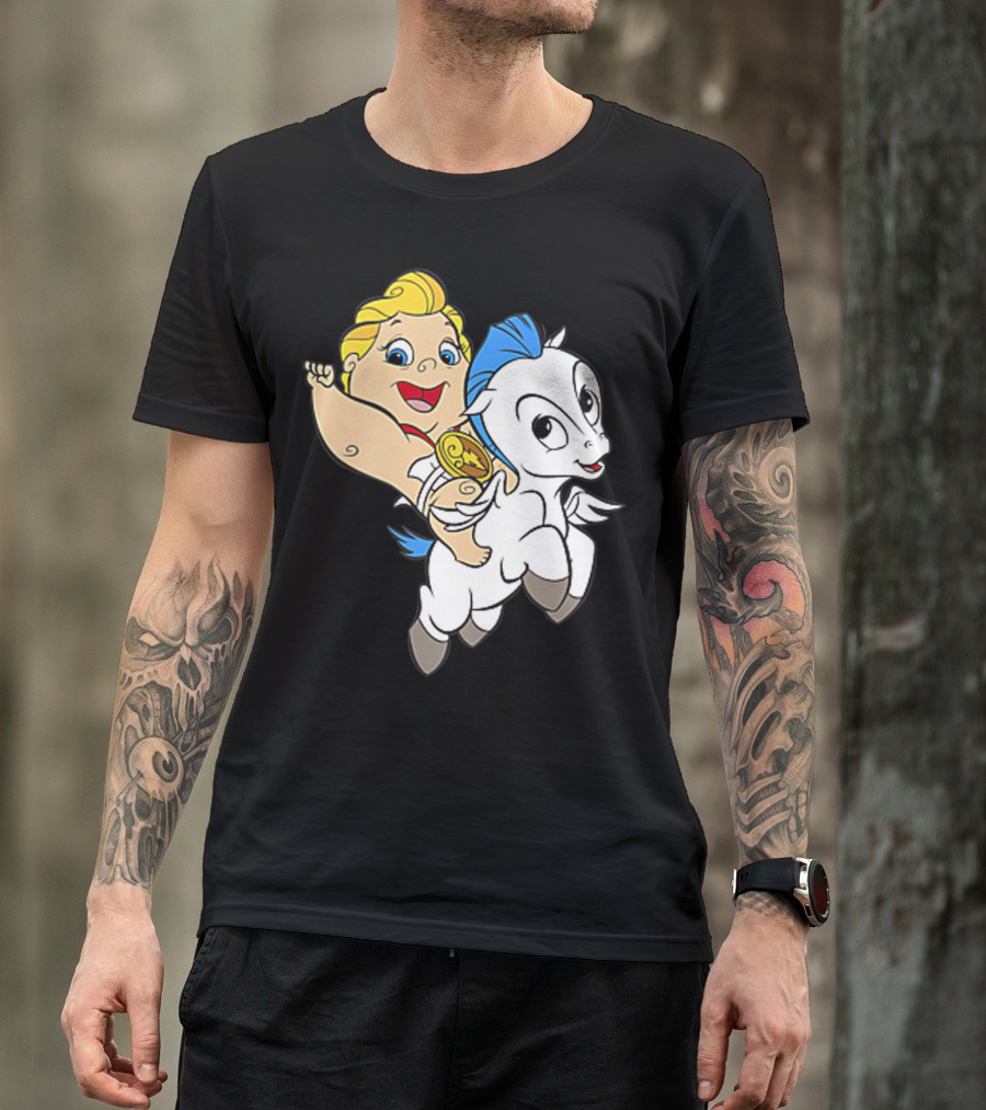 Disney Baby Hercules Riding Pegasus Iconic Image T-Shirt