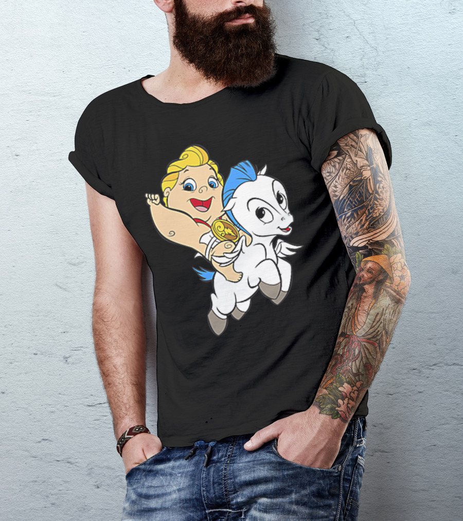 Disney Baby Hercules Riding Pegasus Iconic Image T-Shirt
