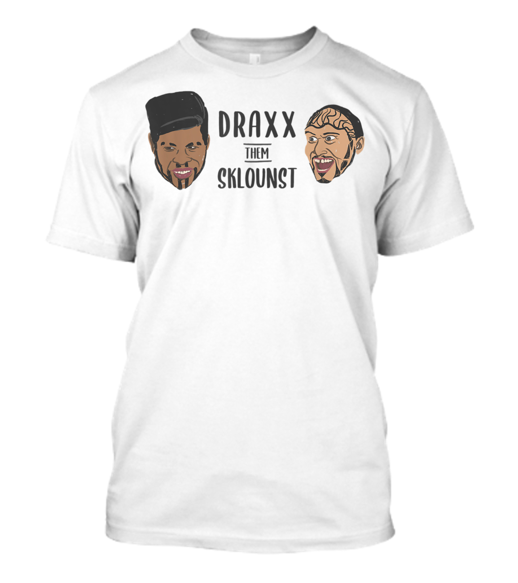 Draxx Them Sklounst Illustrated Faces T-Shirt