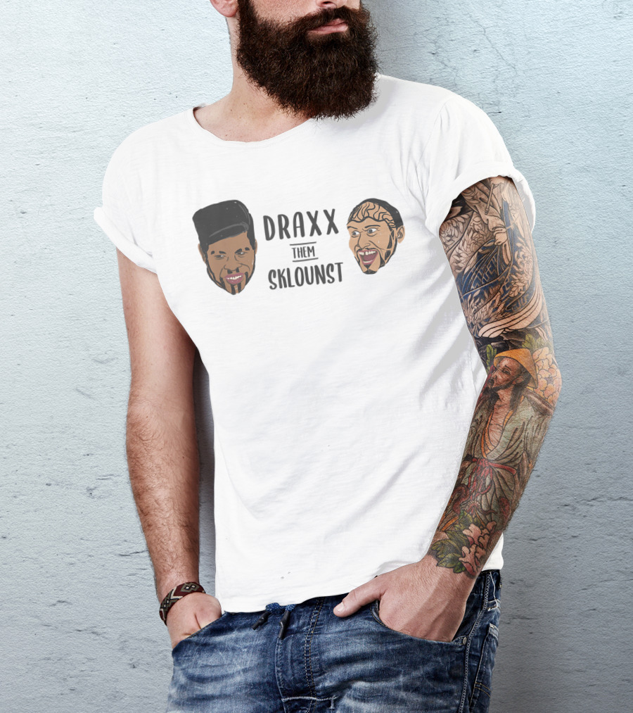 Draxx Them Sklounst Illustrated Faces T-Shirt