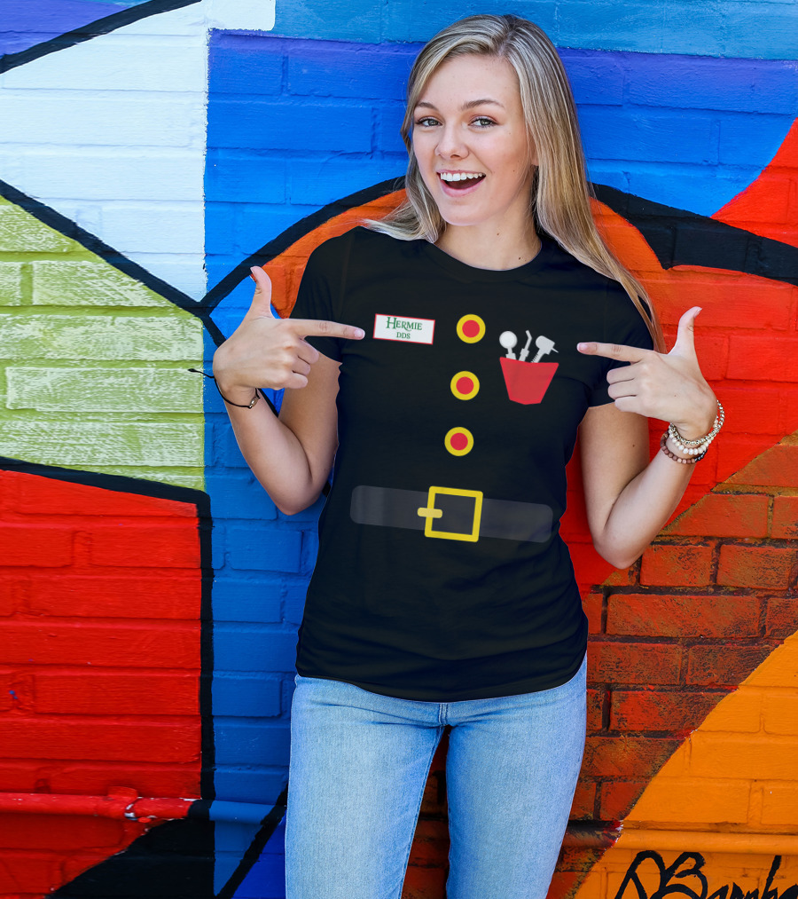 Hermie DDS Elf Costume Dentist Tools Belt T-Shirt