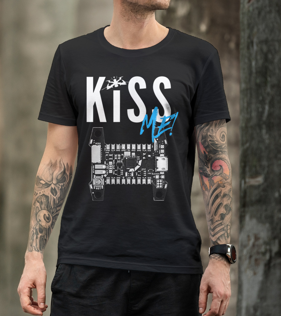 Kiss Me FPV Drone Flight Controller Circuit Board T-Shirt