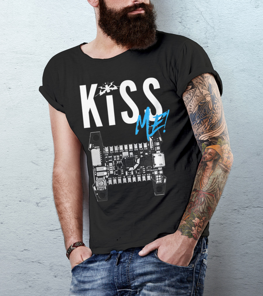 Kiss Me FPV Drone Flight Controller Circuit Board T-Shirt