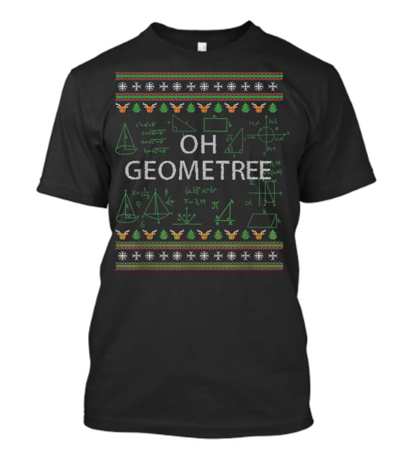 OH GEOMETREE Math Formulas Christmas T-Shirt