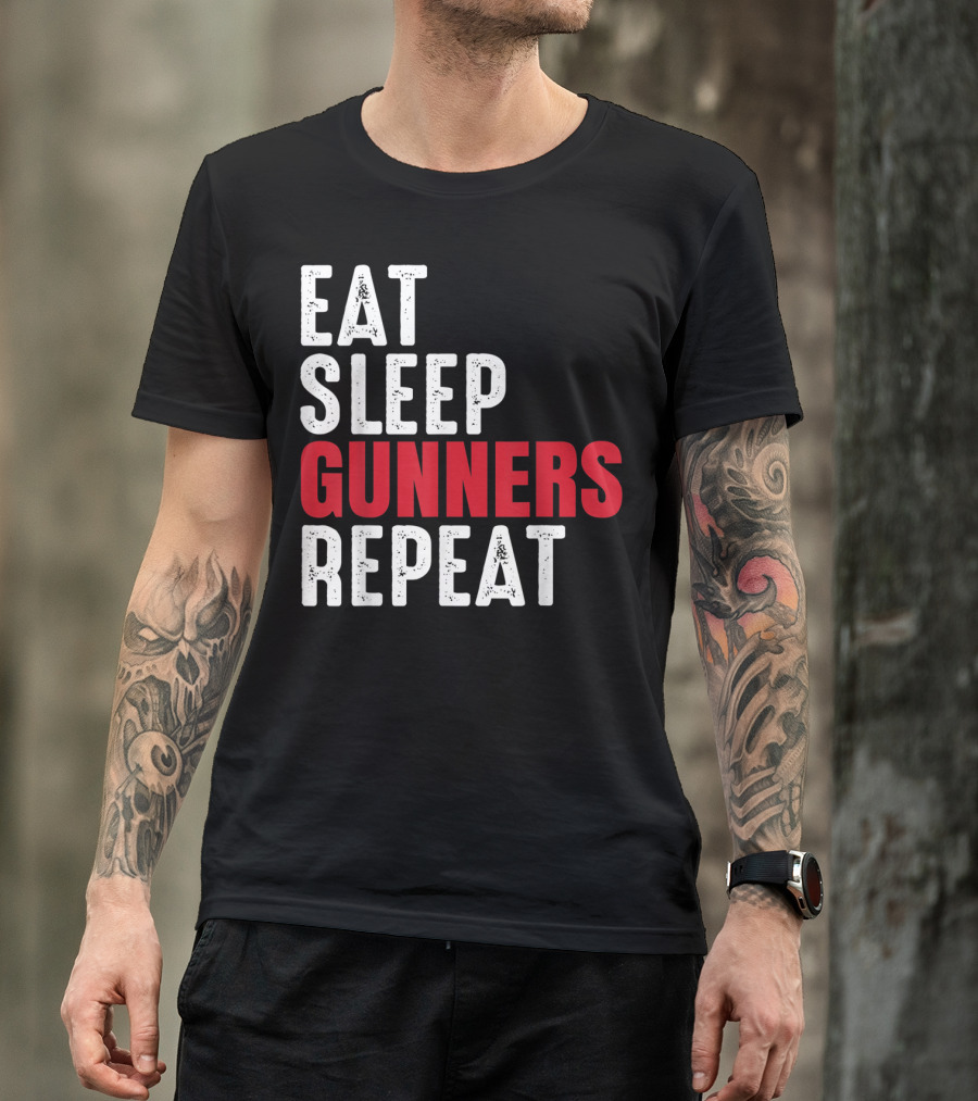 Eat Sleep Gunners Repeat T-Shirt