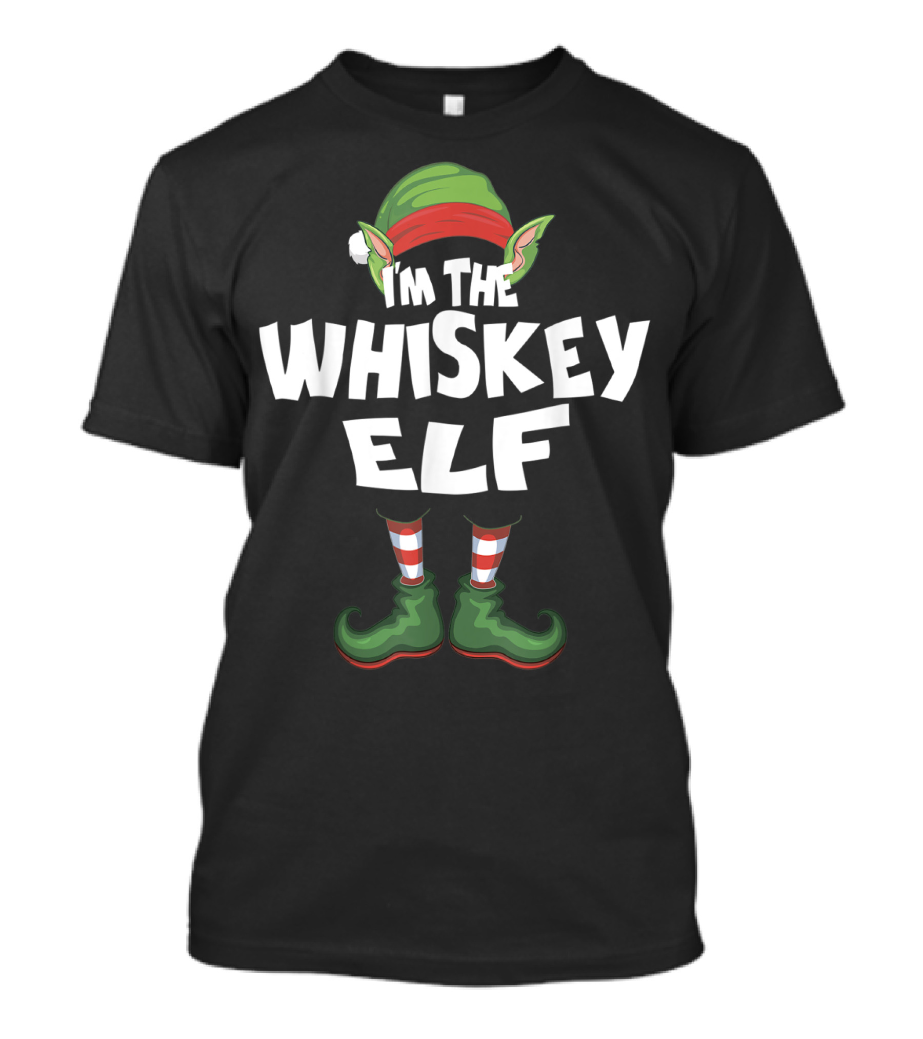 I'm The Whiskey Elf Christmas Family Holiday T-Shirt