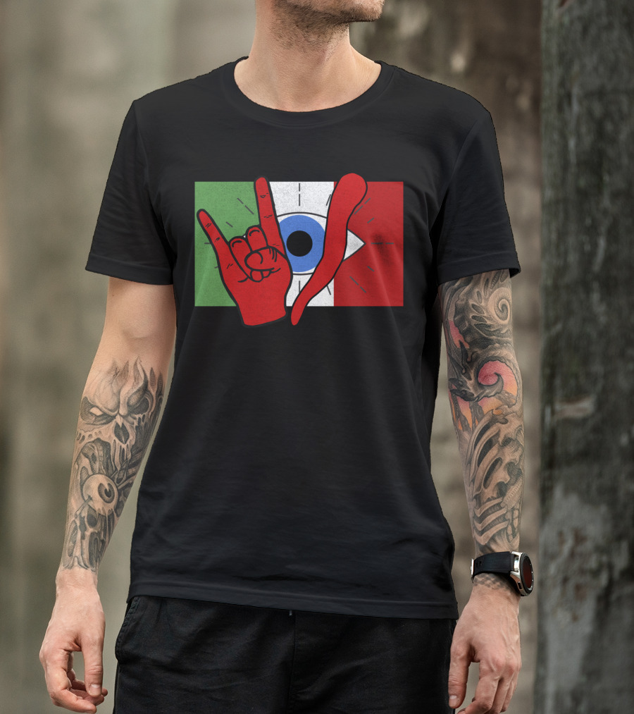 Italian Evil Eye Il Malocchio Maloik Hand Gesture T-Shirt