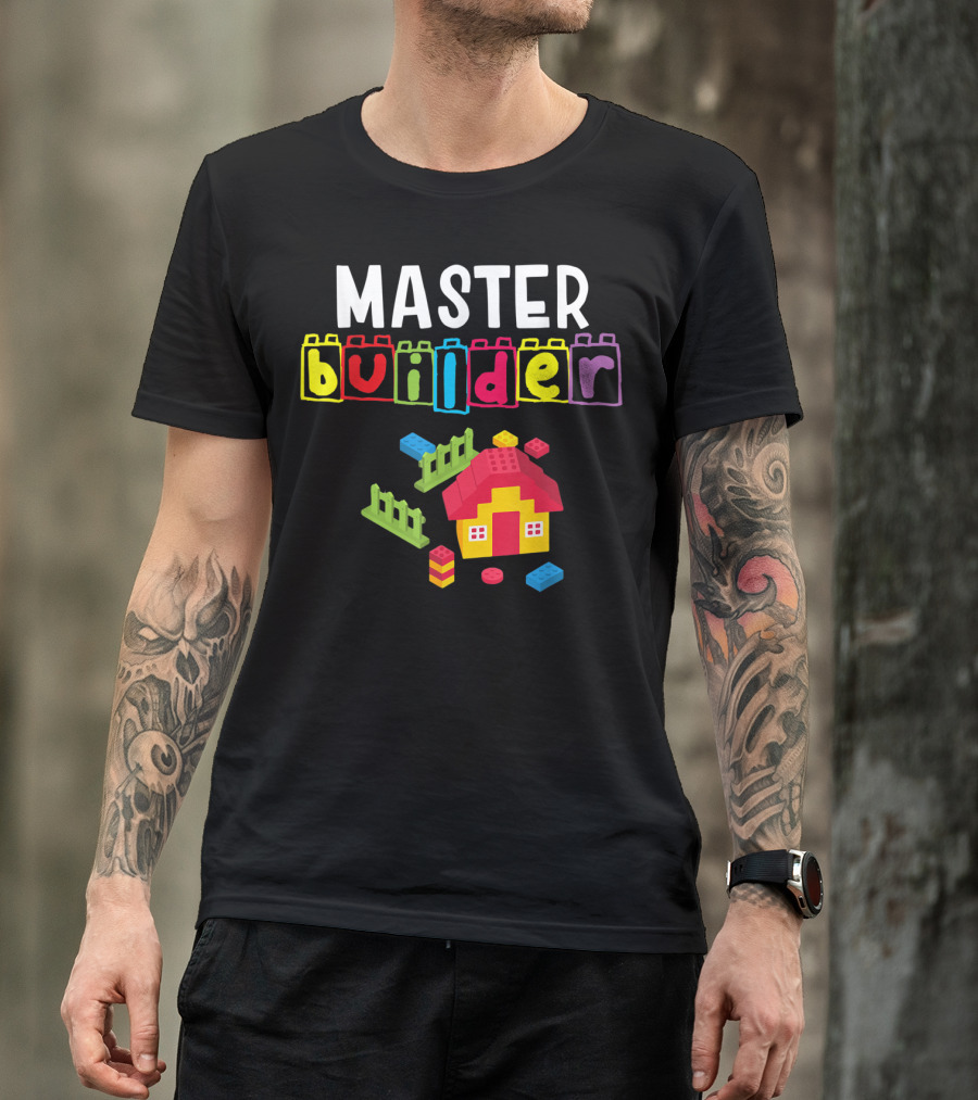 Master Builder Building Blocks House Creation T-Shirt