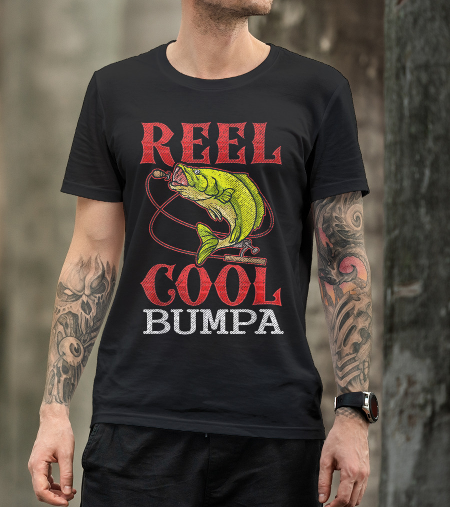Mens Reel Cool Bumpa Fishing Lover Reel Cool Bumpa T-Shirt