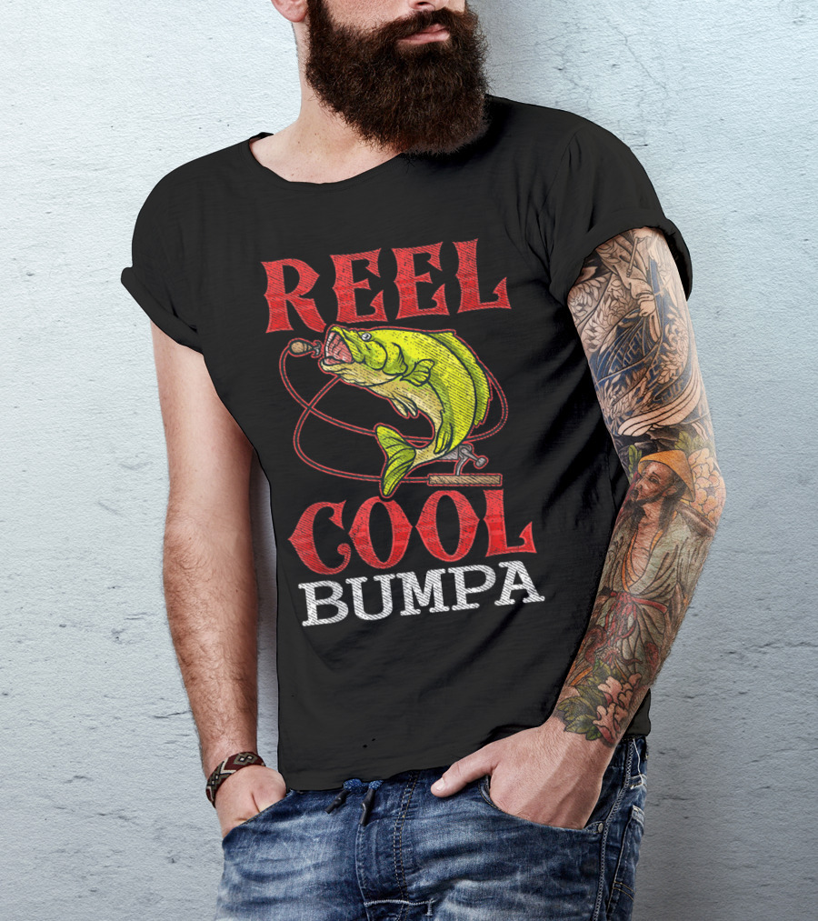 Mens Reel Cool Bumpa Fishing Lover Reel Cool Bumpa T-Shirt