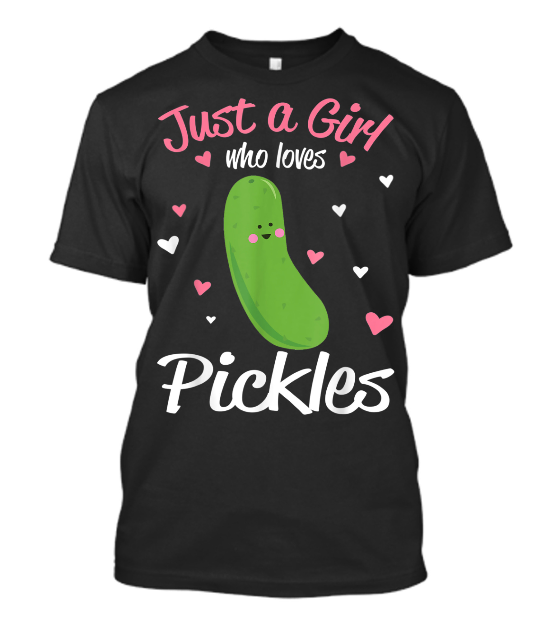 Just A Girl Who Loves Pickles Hearts T-Shirt