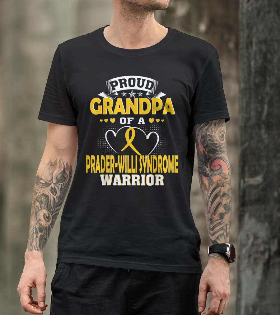 Proud Grandpa Of A Prader-Willi Syndrome Warrior T-Shirt
