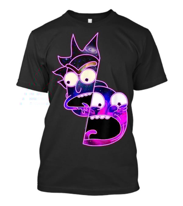 Trippy Galactic Rick And Morty Space Fusion T-Shirt
