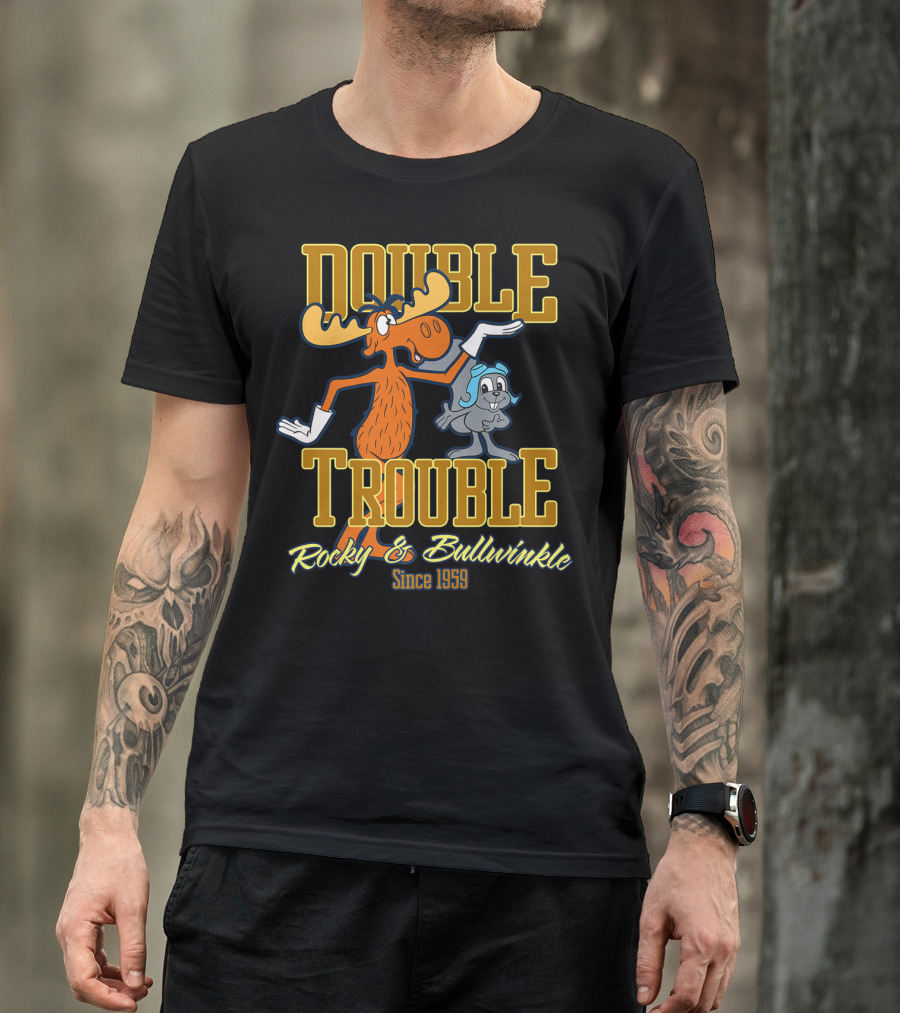Rocky And Bullwinkle Double Trouble Since 1959 T-Shirt