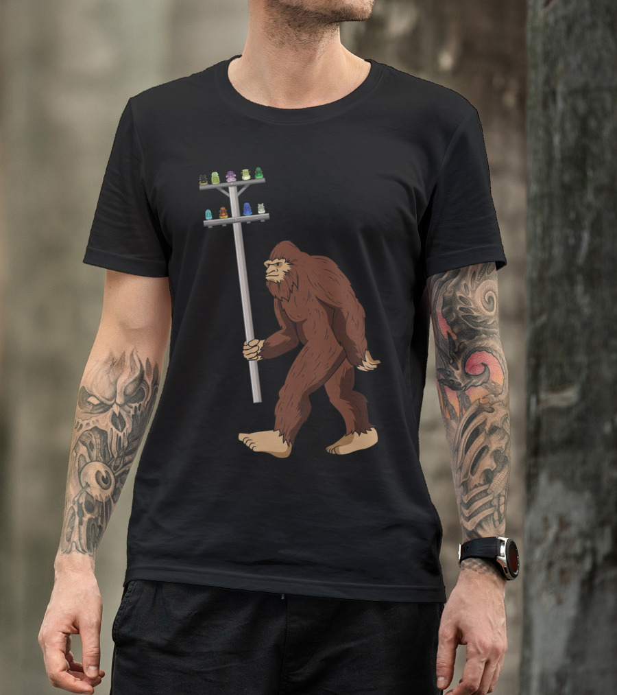 Bigfoot Collects Glass And Porcelain Figurines Enthusiastically T-Shirt