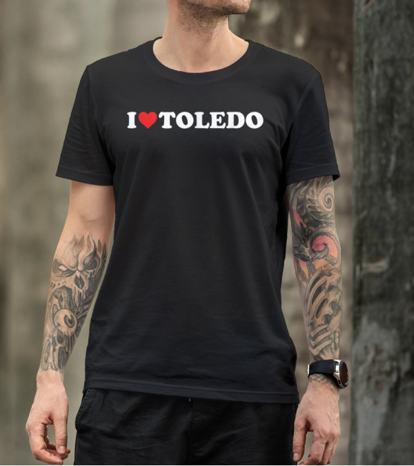 I Heart Toledo Text T-Shirt