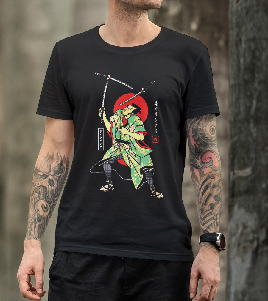 Juggling Samurai Original Japanese Warrior T-Shirt