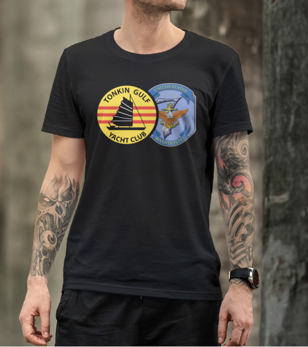 Tonkin Gulf Yacht Club United States Seventh Fleet Navy Emblem T-Shirt