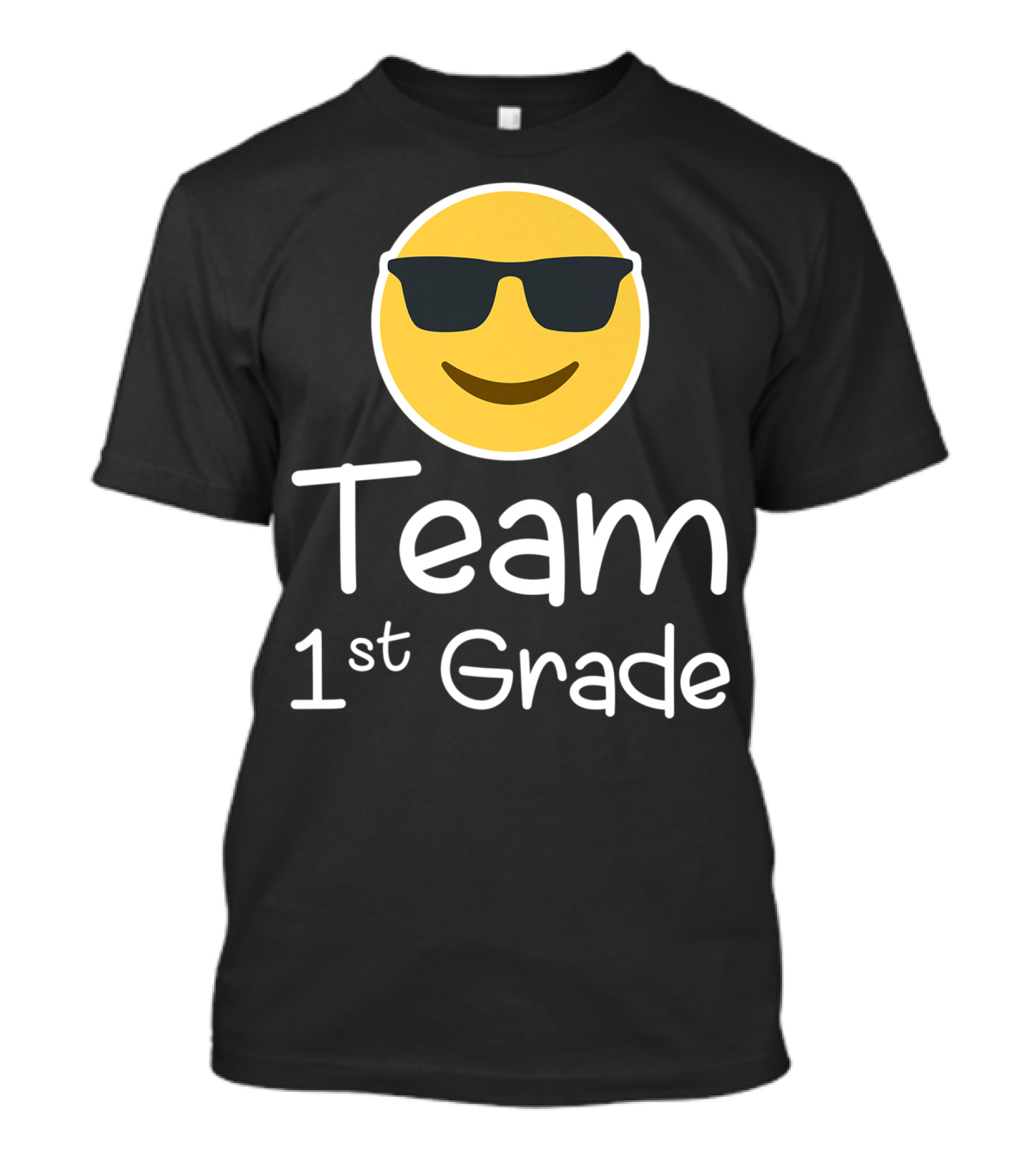 First Grade Emoji Team Teacher Lover T-Shirt