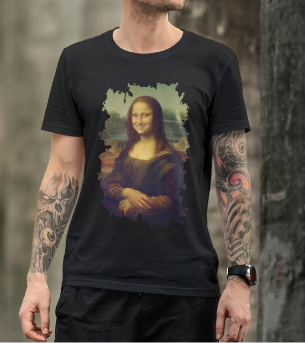 Smiling Mona Lisa With Altered Expression T-Shirt