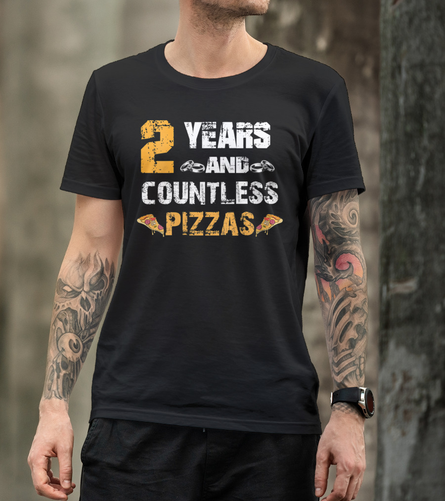 2 Years And Countless Pizzas Rings T-Shirt
