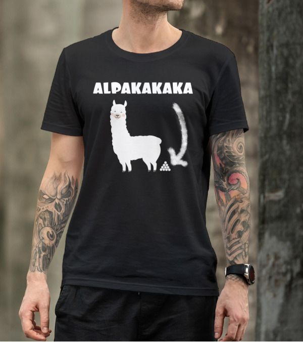 Alpakakaka Lustige Alpaka Grafik Mit Humorvoller T-Shirt